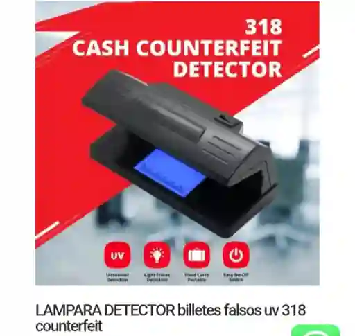 Lámpara Detector De Billetes Falsos Uv