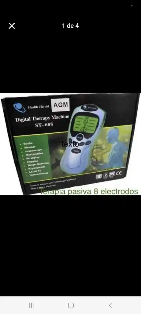 Gimnasia Pasiva 8 Electrodos