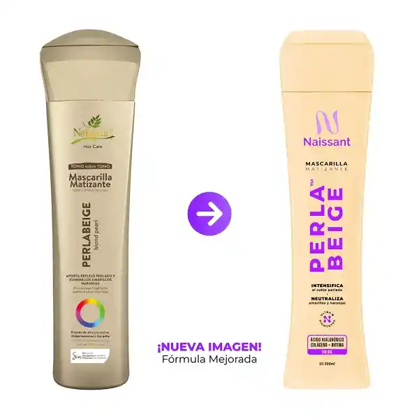Mascarilla Tono Sobre Tono Perla Beige 300 Ml
