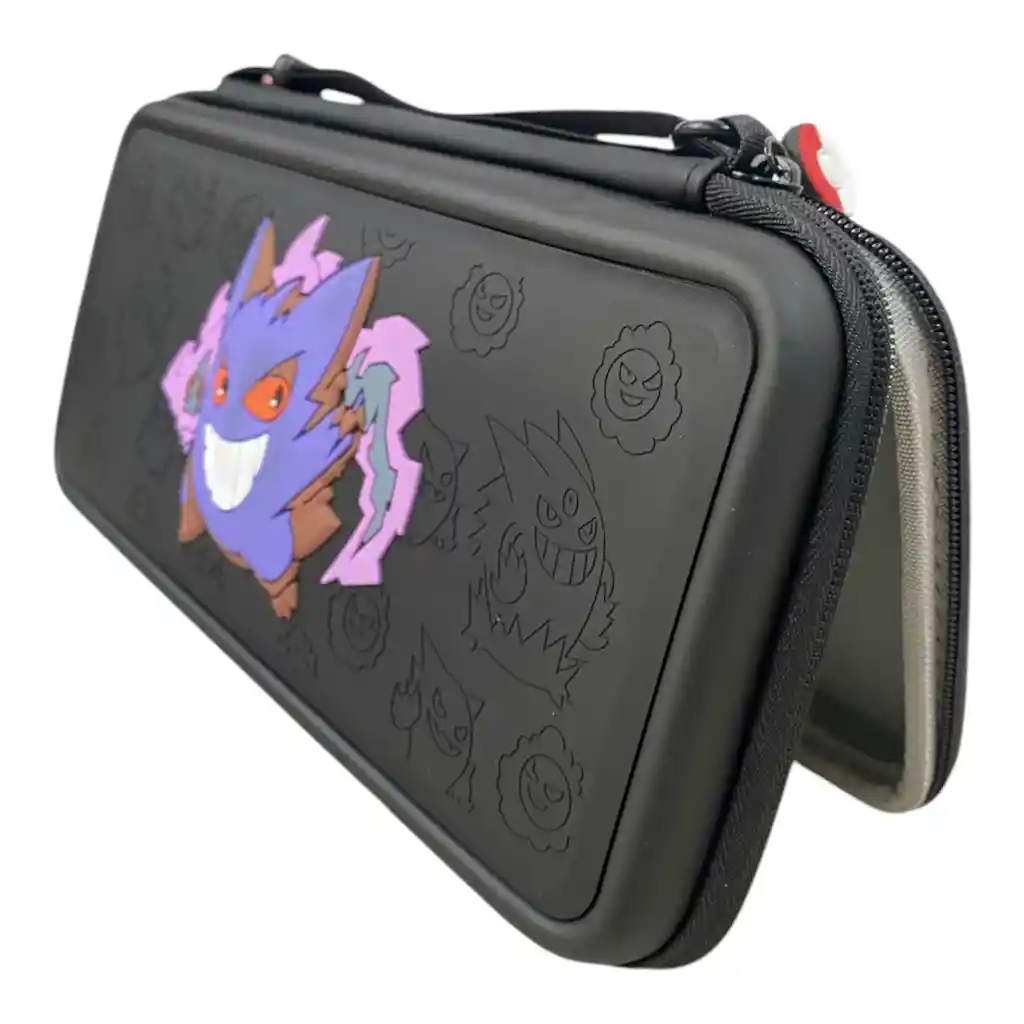 Estuche De Viaje Rígido Gengar Morado Compatible Con Switch 2