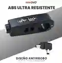 Candado Antirrobo Para Moto Y Bicicleta Manillar Abs Con Llaves Seguridad