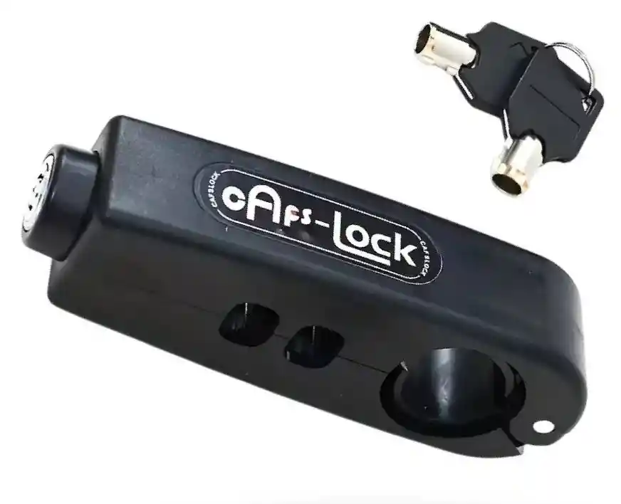 Candado Antirrobo Para Moto Y Bicicleta Manillar Abs Con Llaves Seguridad