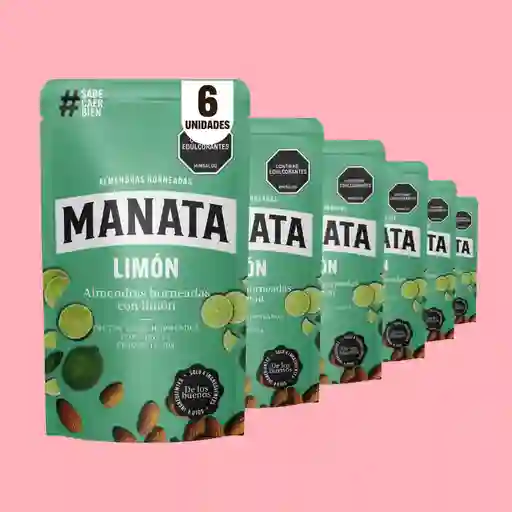 Manata Almendras Horneadas Sabor Limón X6