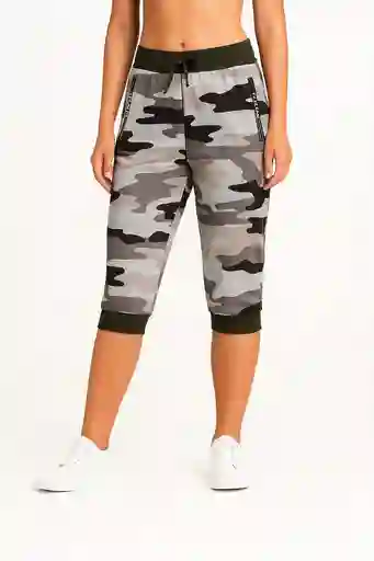 Jogger Capri Camuflado Talla Unica