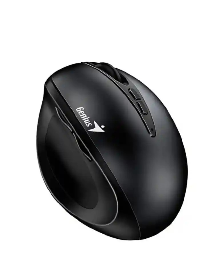 Mouse Vertical Genius Ergo 8300s Inalámbrico 7 Botones, Negro