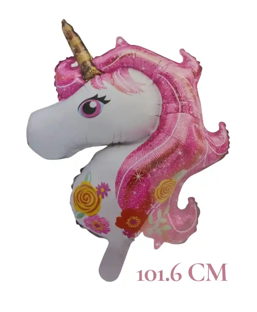 Globo Metalizado Unicornio Rosa 101.6 Cm (gigante)
