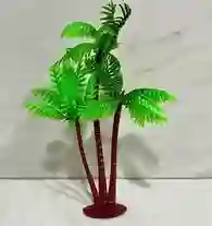 Palmera 3 Troncos Sencilla Para Pesebre X3 Unidades