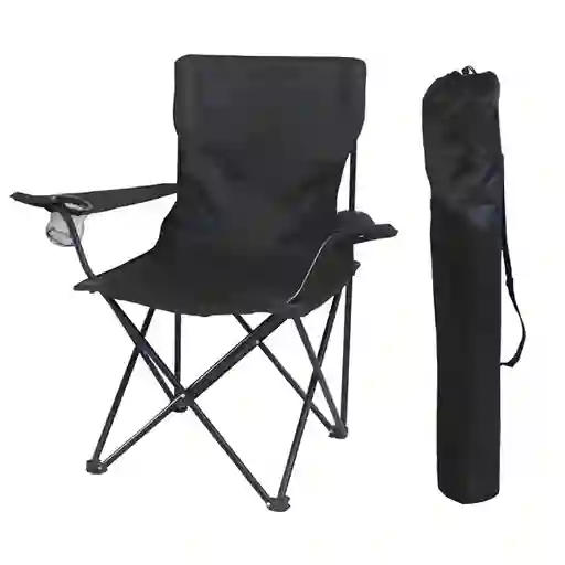 Silla Plegable Para Camping Negra