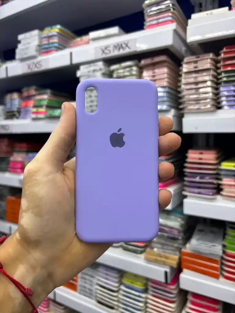 Iphone Xs | Color Lila | Silicone Case | Rigido | Carcasa Protectora | Antihumedad