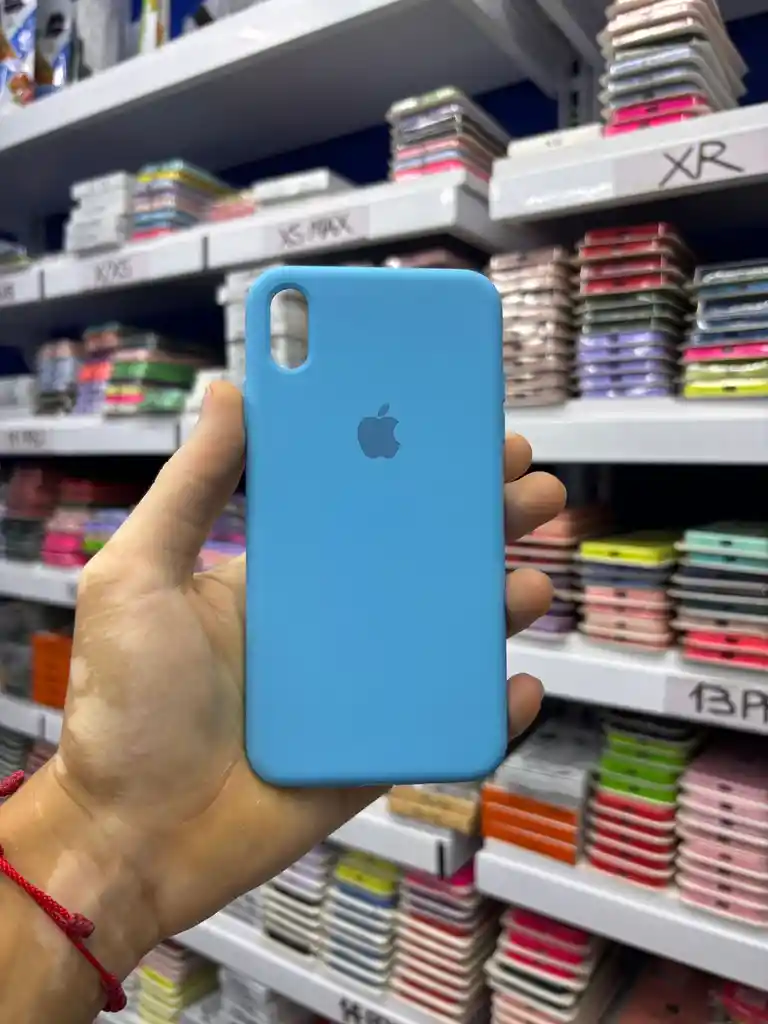 Iphone Xs | Color Azul Capri | Silicone Case | Rigido | Carcasa Protectora | Antihumedad