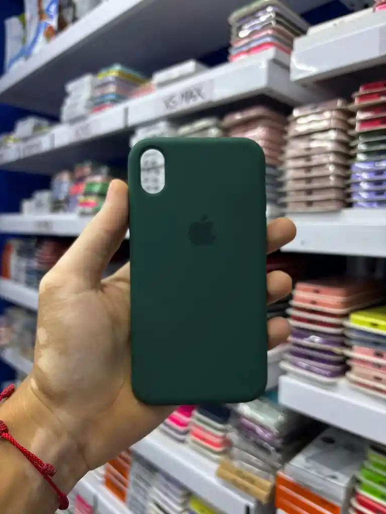 Iphone Xs | Color Verde Albahaca | Silicone Case | Rigido | Carcasa Protectora | Antihumedad