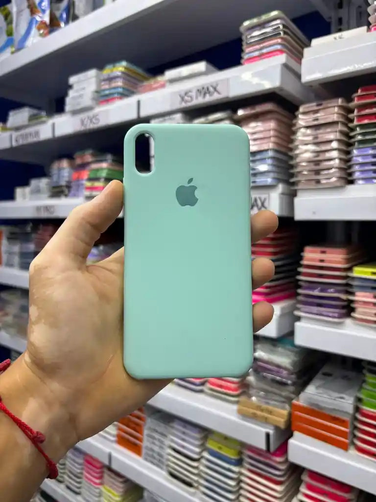 Iphone Xs | Color Menta Pastel | Silicone Case | Rigido | Carcasa Protectora | Antihumedad