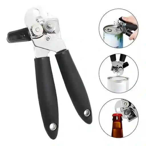 Abrelatas Abridor De Latas Acero Mango Engomado