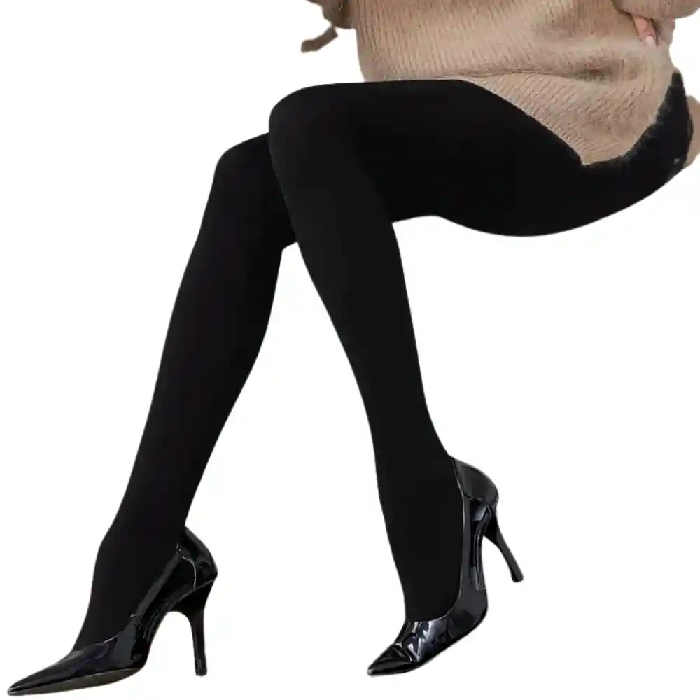 Medias Termicas Mallas Pantimedias Calidas Mujer Negras