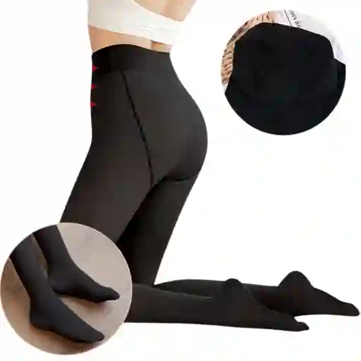 Medias Termicas Mallas Pantimedias Calidas Mujer Negras