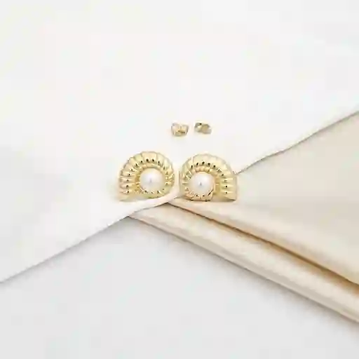 Topo Caracol Con Perla Natural