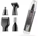 Recortadora Eléctrica 4 En 1 Kemei Nariz Orejas Cejas Barba Recargable