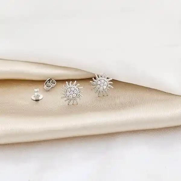 Topo Sol Con Circones Plateado