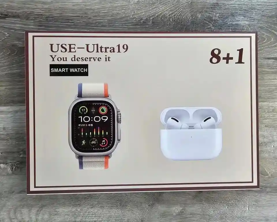 Combo Smartwatch Ultra 19 8 + 1