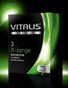 Condón Vitalis Extra Large X 3 Unidades