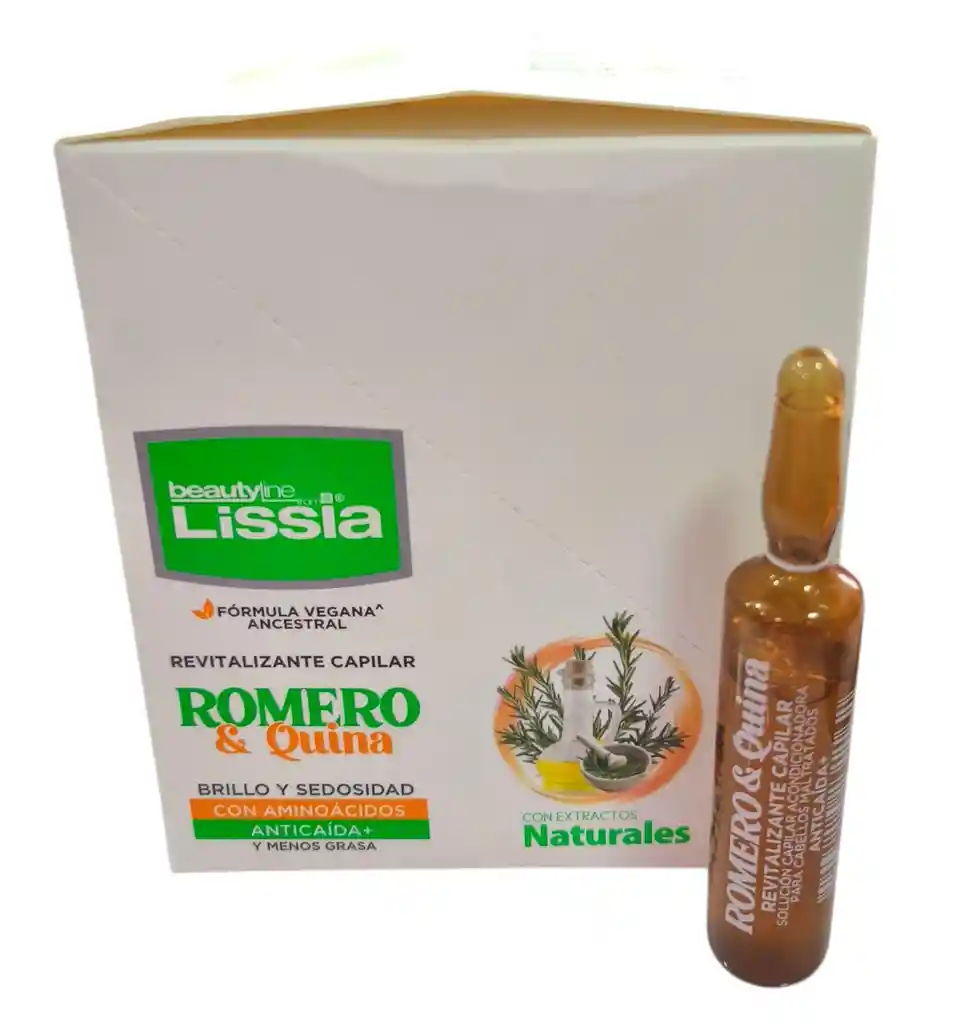 Revitalizante Capilar Lissia Romero Y Quina Ampolla 10 Ml
