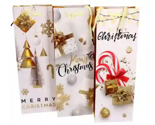 Bolsa De Regalo De Navidad Para Botella