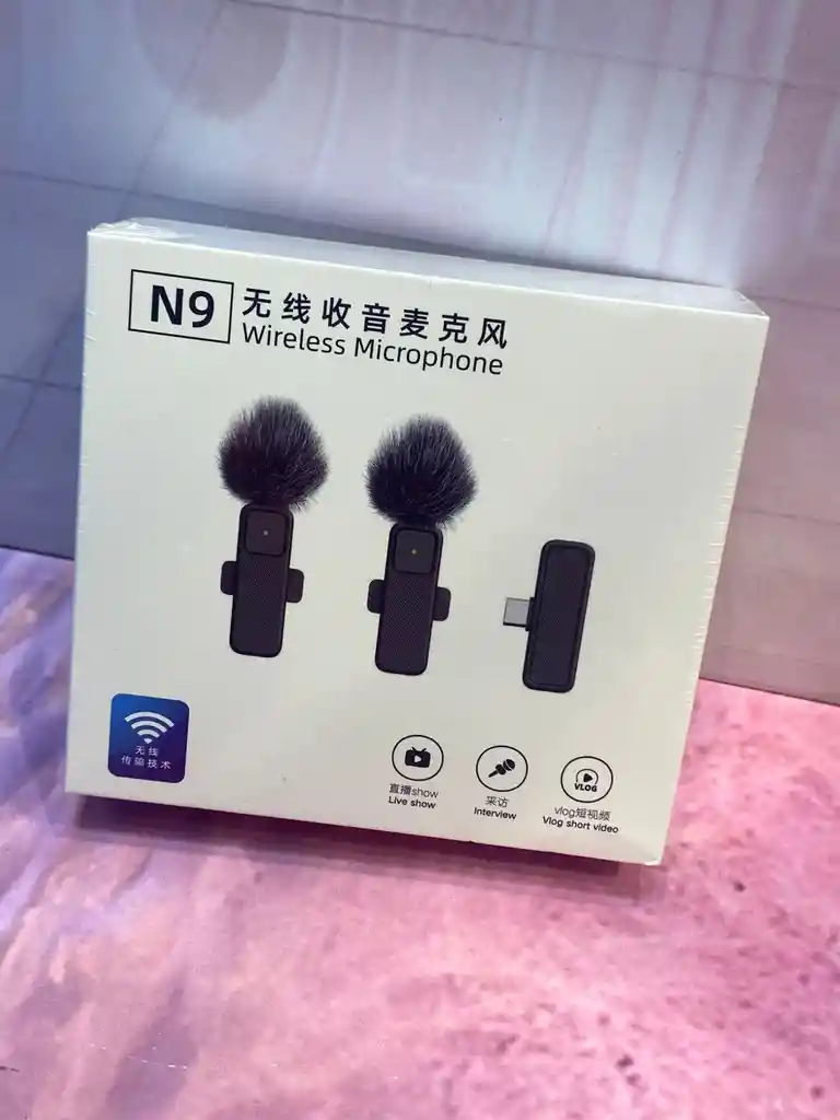 Micrófonos Inalámbricos Solapa 2 En 1 Para Iphone Tipo C N9