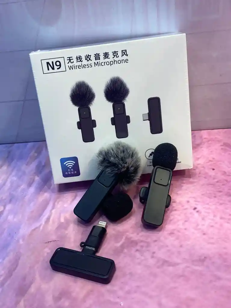 Micrófonos Inalámbricos Solapa 2 En 1 Para Iphone Tipo C N9