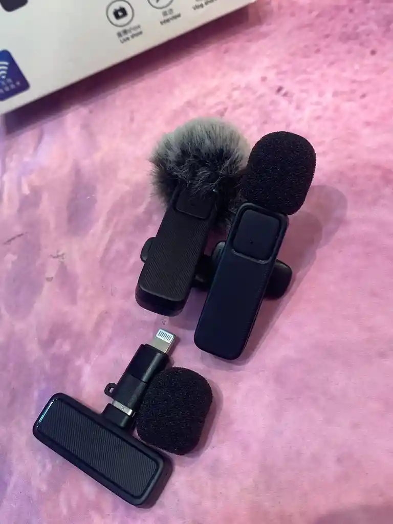 Micrófonos Inalámbricos Solapa 2 En 1 Para Iphone Tipo C N9