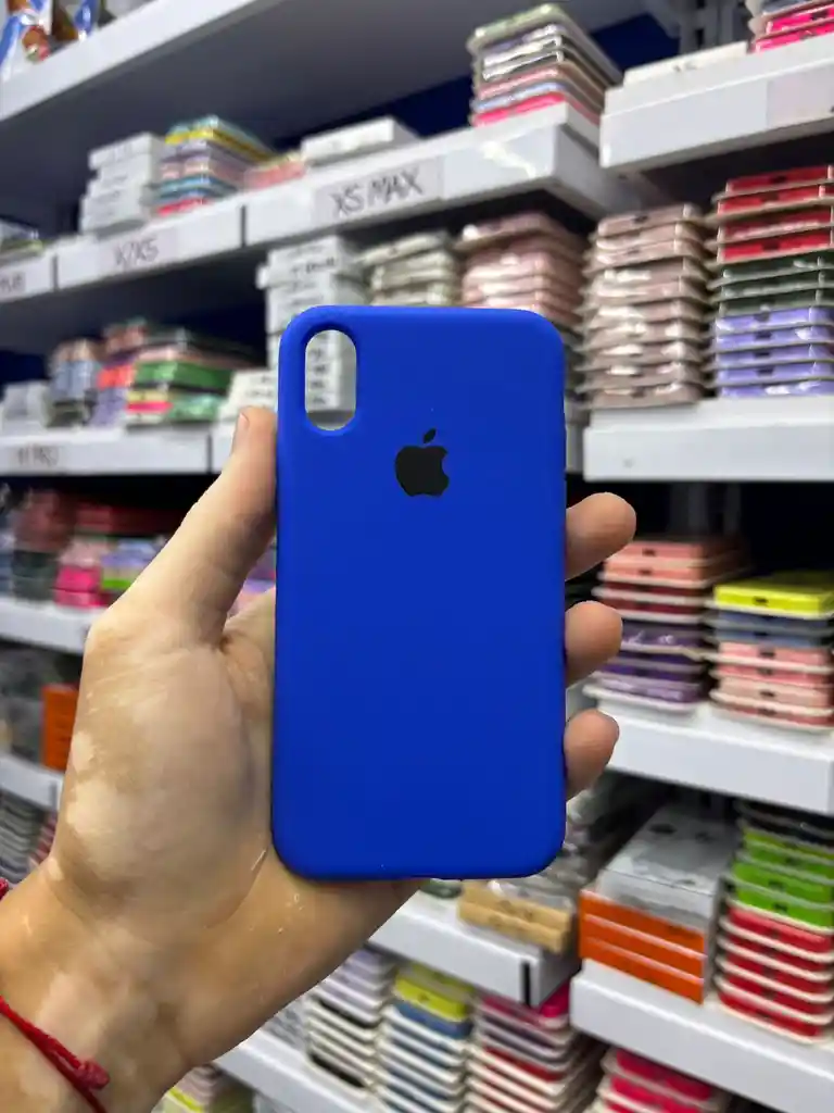 Iphone Xs Max | Color Azul Rey | Silicone Case | Rigido | Carcasa Protectora | Antihumedad