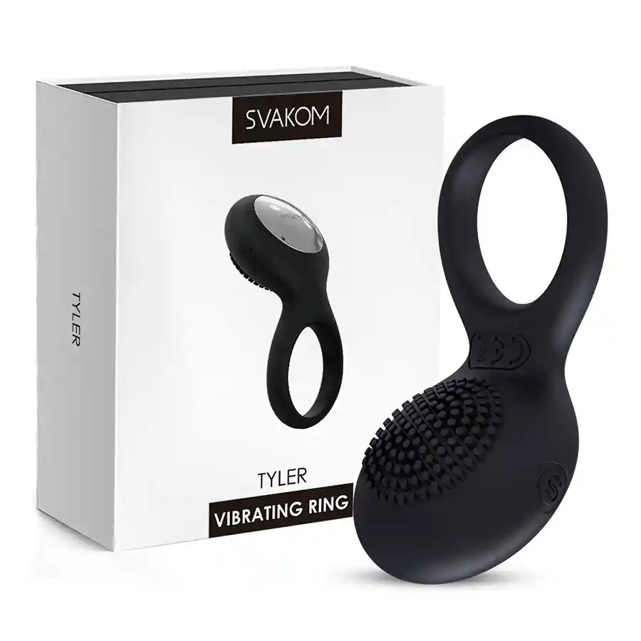 Anillo Vibrador Tyler Negro By Svakom