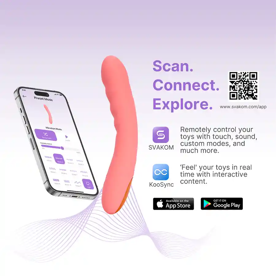 Vibrador Para Punto G Ava Neo Rosa Durazno Controlado Por App Global By Svakom
