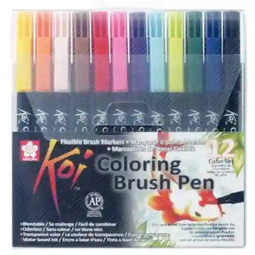 Marcadores Koi De Sakura Punta Pincel - X12