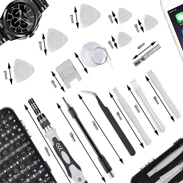 Kit Repara De 115 Puntas De Precisión Destornillador
