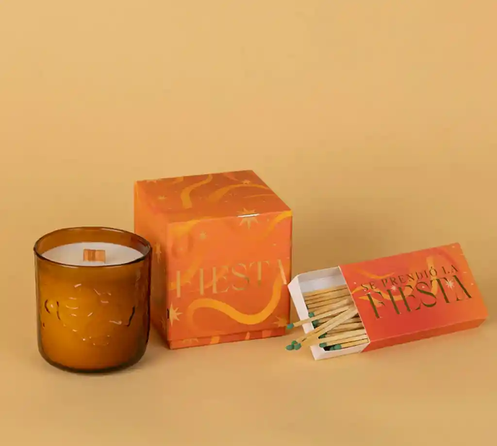 Set Fiesta: Vela + Match Box