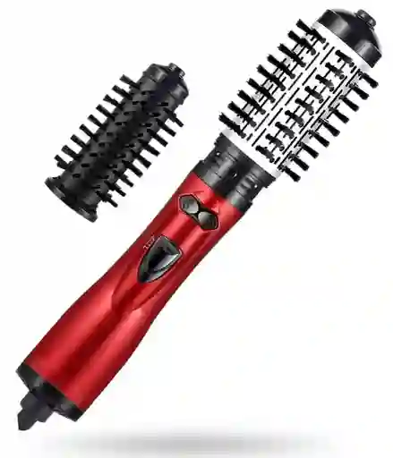 Cepillo Secador Giratorio 3 En 1 Aire Caliente Con Iones 2 Cepillos