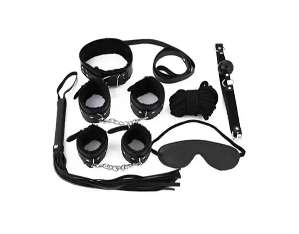 Kit Bondage 7 Piezas Camtoyz Negro
