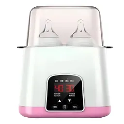 Calentador Y Esterilizador De Biberones Teteros Digital Rosado