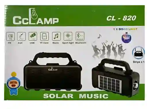 Radio Parlante Con Panel Solar Cl-820