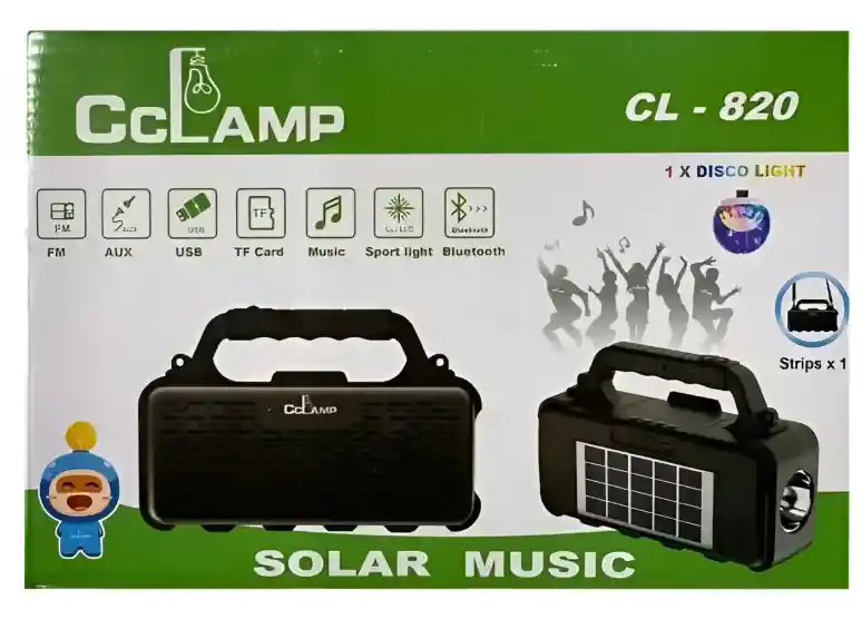 Radio Parlante Con Panel Solar Cl-820