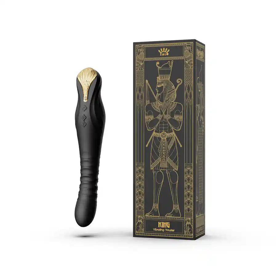 Vibrador De Lujo King Obsidian Black Controlado Por App Bluetooth By Zalo