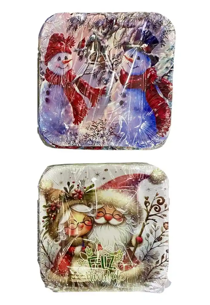 Bandejitas Navideñas En Cartón X 20 Unds