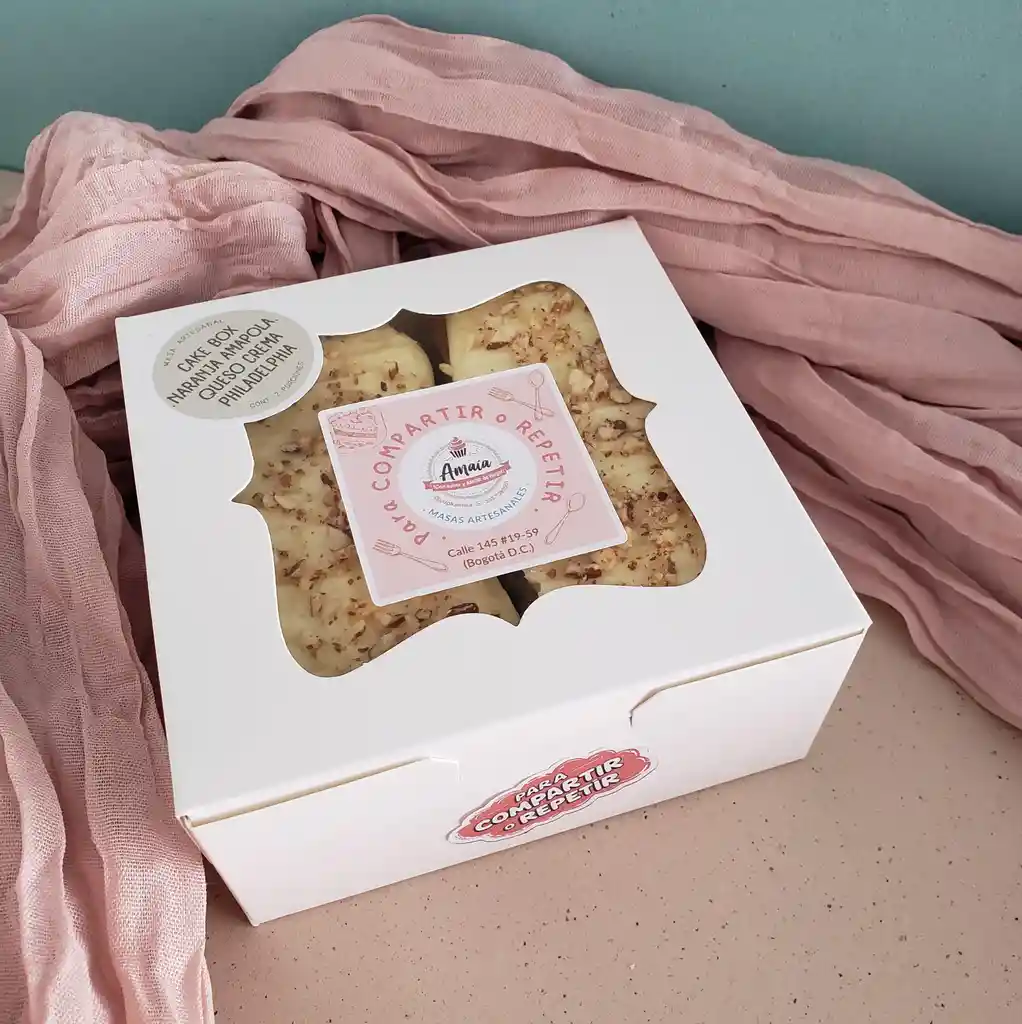 Porción Torta Naranja Amapola