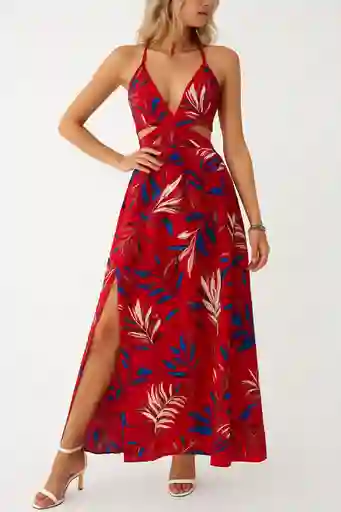 Vestido Largo De Verano Casual Talla L / Xl