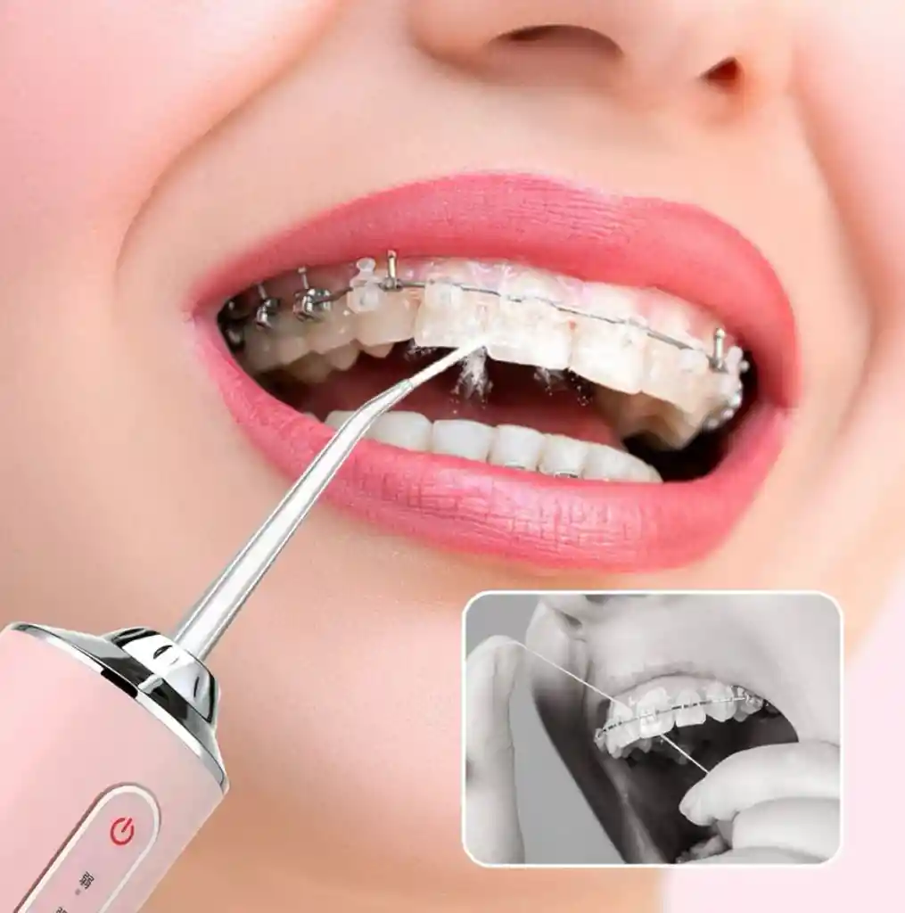 Irrigador Bucal Electrico Rosa