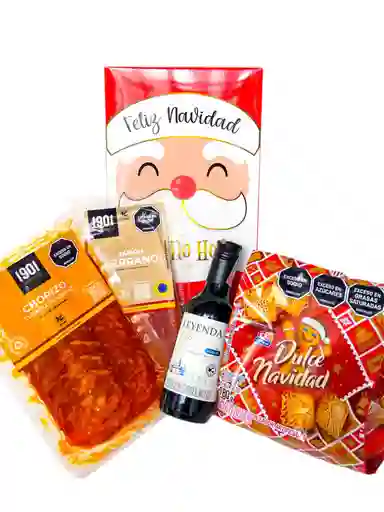 Ancheta Celebracion De Navidad Con Velas, Miel Y Calcetines Navideños - Regalo De Navidad - Ancheta Regalo Familiar O Empresarial