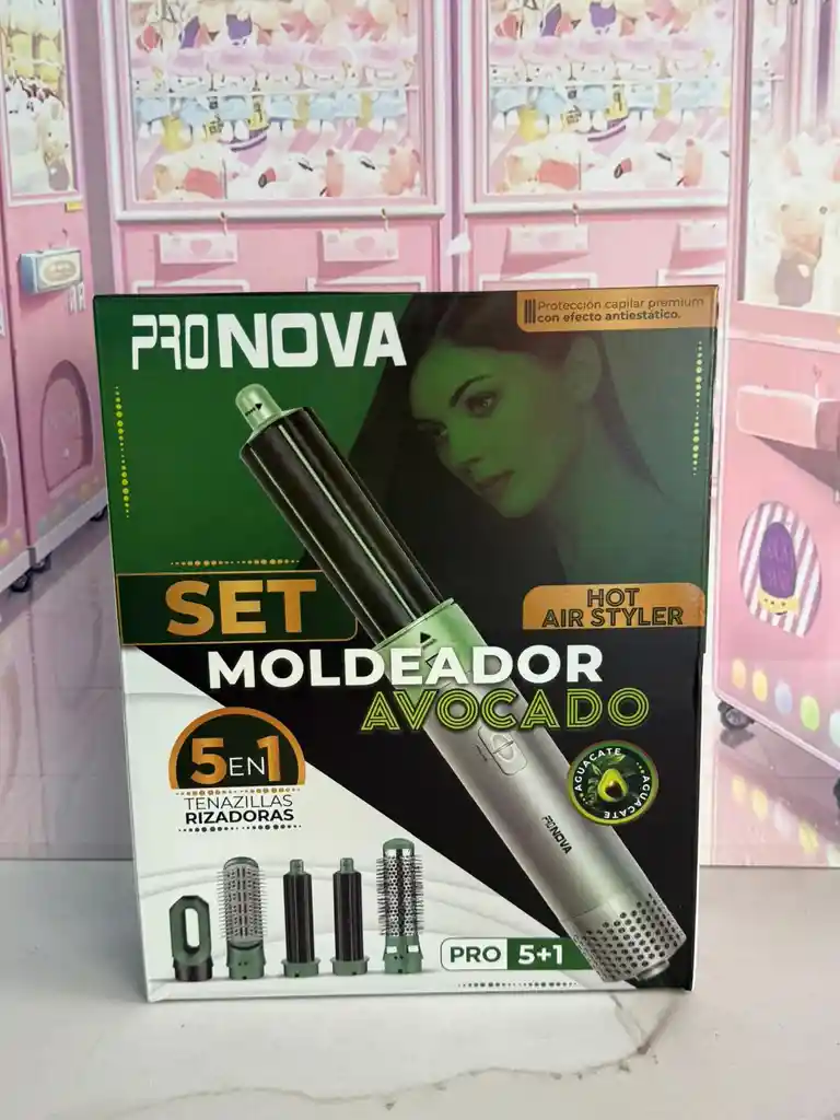 Set De Cepillo Moldeador Avocado 5 En 1 Aguacate