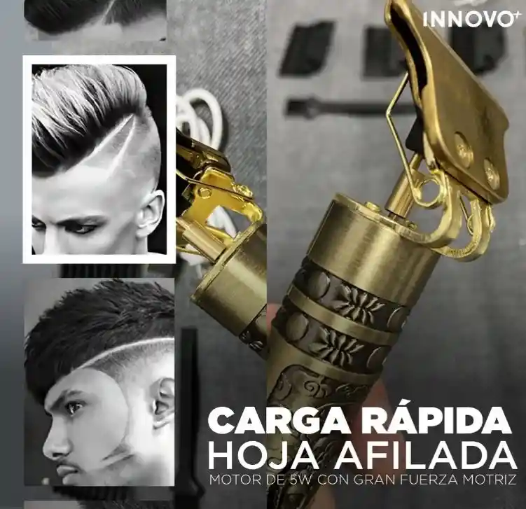 Afeitadora Eléctrica Patillera Cabello T9 Vintage Recargable Inalámbrica