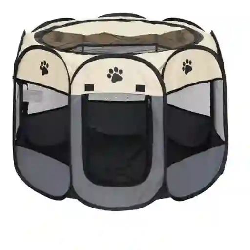 Casa Corral Perros Plegable Mascota Aire Libre Chico Gris
