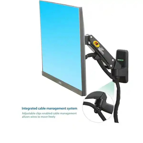 Soporte Para Tv Monitor 17" A 27" Flexible North Bayou Negro